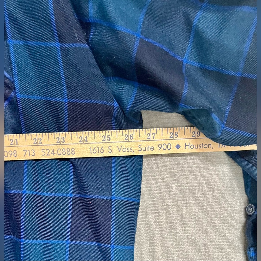 DIXXON / Snap-On Limited Edition Men's Blue Green Black Plaid Flannel Shirt - Picture 4 of 9
